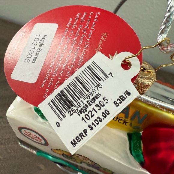 Christopher Radko Veggie Express Christmas Ornament - Picture 6 of 6